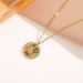 Niche Art Design Titanium Steel Necklace With Cold And Indifferent Style Instagram Face Square Round Plate Pendant_ipsvogv.com