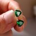 Cao Shi Fashion Color Treasure Simple Geometric Triangle Zircon Female 2021 New Trend Mini Earrings_ipsvogv.com