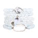 Rose Crystal Natural Stone Bracelet Bracelet Set Elastic Beads Adjustable_ipsvogv.com