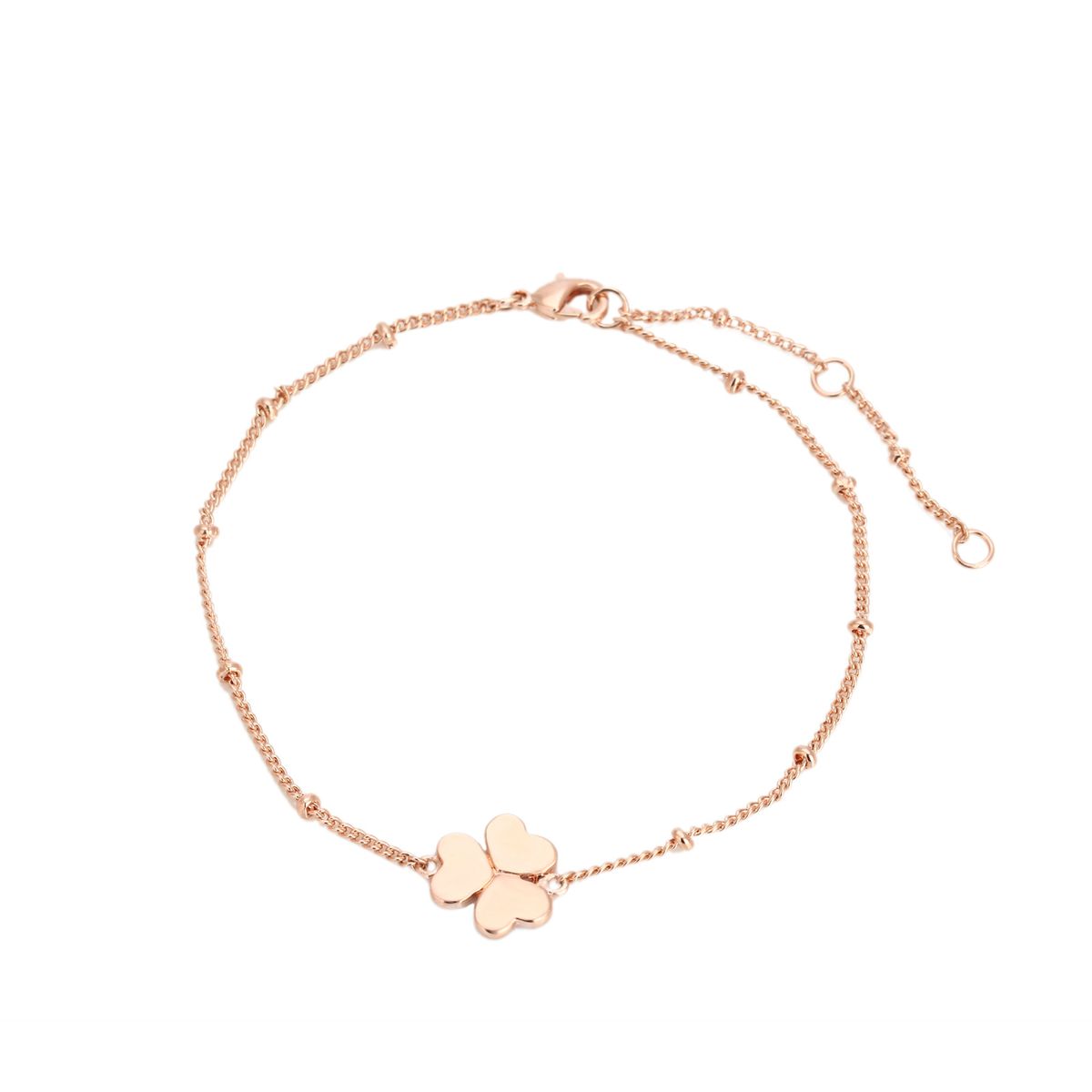 Unisex hot selling jewelry Korean simple clover bracelet Rose gold plated jewelry_ipsvogv.com