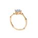 S925 Silver Moissanite Ring Female New Fashion 1ct Four Claw Twisted Arm Bamboo Champagne Color Genuine Diamond Ring_ipsvogv.com