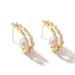 Fashion Earrings New Irregular Shape Inlaid With 14 Real Gold Zircon Pearls Trendy Earrings Temperament Niche Design Sense Advanced_ipsvogv.com
