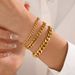 Women’s Jewelry Set Fashion Fashion Trend Stainless Steel Bracelet Real Gold Electroplating Smooth Texture Titanium Steel Cuban Chain Ladies Jewelry_ipsvogv.com