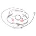 Simple And Minimalist Women's Personality Knot, Circular Ring, Diamond Inlaid Arrow Bracelet, Four Piece Set Bracelet_ipsvogv.com