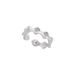 Ins Niche Design Blue Diamond Starry Wave Pure Silver Brushed With Light Luxury And High-end Feel Index Finger Ring For_ipsvogv.com