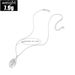 Personalized And Fashionable Diamond Transparent Water Droplet Shaped Pendant Box Chain Accessory Hot Selling Necklace_ipsvogv.com