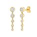Women's Jewelry S925 Silver Needle Chain With Diamond Earrings And Earrings Creative And Versatile Simple Zircon Micro Inlaid Earring Accessories_ipsvogv.com