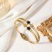 INS Trend White Shell Wer Stainless Steel K Gold Plated Women's High Quality Bracelet_ipsvogv.com