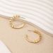 Ins High-End Sense C-Shaped Niche Design French Exquisite Inlaid With Colored Diamonds Zircon Alloy Earrings_ipsvogv.com