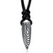 The same necklace as the movie and TV series, titanium steel fingerprint bullet pendant, men's trendy necklace pendant_ipsvogv.com