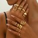 Geometric Light Luxury Style Ladies' Heart Design Open Ring Personality Niche Design Ring Set All Match_ipsvogv.com