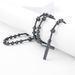 Natural Bright Black Pendant Cross Men And Women Necklace_ipsvogv.com
