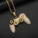 Trendy New Style Showdown Console Full Of Diamonds Game Controller Necklace Personalized Men's Arcade Pendant_ipsvogv.com