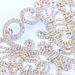 ins texture Valentine's Day flower rhinestone jewelry exaggerated style diamond necklace_ipsvogv.com