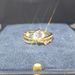 New Live 1 Carat Simulated Mosonite Star Track Women's Rose Gold Fashion Design Open Wedding Ring_ipsvogv.com