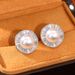 Cao Shi's New Trendy And Gentle Small Fragrant Style For Women With Advanced Temperament, Irregular Round Earrings,_ipsvogv.com