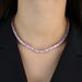 Pink And White 5mm Zircon Tennis Chain Tennis Chain Women's Pendant Hip Hop Necklace_ipsvogv.com