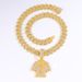 Diamond studded No. 7 jersey pendant, alloy Cuban chain, new style set, daily wear, hip hop style necklace_ipsvogv.com