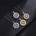 simple stainless steel maple leaf pendant necklace Joker clavicle chain sweater chain accessories jewelry_ipsvogv.com