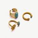 ins niche turquoise devil's eye stainless steel ring female non fading zircon gold titanium steel_ipsvogv.com