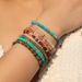 Mixed Color Crystal Bead Design Handmade Bracelet Real Gold Electroplating New Turquoise Color Stone Bracelet_ipsvogv.com