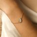 Gold Plated Zircon Clavicle Necklace For Women - Elegant Stainless Steel Chain With Micro Inlaid Stones_ipsvogv.com