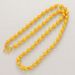 Vietnamese Sand Gold Round Bead Necklace With Brass Frosted Collarbone Chain Gold-plated Versatile Men's And Women's_ipsvogv.com