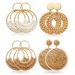 Women’s Jewelry Set Fashion Brass With Real Gold Plating Hot Selling Bohemian Style Hoop Simple Hand Woven Women's Earrings_ipsvogv.com