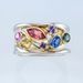 Cao Shi's Summer New Style Fashionable Multi Colored Stone Ring, Women's Popular Versatile Handmade Jewelry_ipsvogv.com