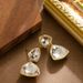 Fashionable Geometric Triangle Zircon E, Women's High-end Feeling, Light Luxury, Small Fragrance, Silver Needle_ipsvogv.com