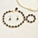 American Retro Pearl Jewelry Set | Luxury Small Necklace & Earrings | Simple Beaded Bracelet For Women_ipsvogv.com