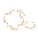 2024 new hip-hop style women's necklace set with geometric niche design bracelet versatile and high-end chain_ipsvogv.com
