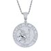 Men's Jewelry GOAT Pendant Necklace With Diamond Accents And Engraved Lettering, Hip Hop Style Statement Piece, Silver And Gold Options, 60cm Chain_ipsvogv.com