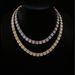 Full 9mm With Rock Sugar Cuban Chain Square Diamond Men's Hip Hop Necklace_ipsvogv.com