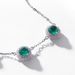 new Egg Shaped Cultivated Emerald Necklace Female S925 Silver Full Of Colored Gemstones Light Luxury Clavicle Chain Light Luxury_ipsvogv.com