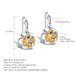 Fashion Simple Natural Yellow Amethyst Earrings S925 Silver Inlaid Topaz Gemstone Earrings_ipsvogv.com