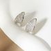 Stud Earrings Sterling Silver Zircon Starry Earrings Niche Minimalist All-match Retro Elegant Jewelry Korean Women's High-end Sense_ipsvogv.com
