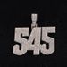 Hip Hop Shiny Cuban Chain Exaggerated Number Graphic Full Diamond Pendant Necklace_ipsvogv.com
