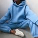 Women's Clothing sweatshirt set solid color casual fashion sports trousers two piece drop shipping_ipsvogv.com