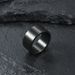 Men's Jewelry 10mm Wide Simple Flat Inside And Outside Matte Brushed Titanium Steel Ring Retro Silver Men's Trendy Hip Hop Ring Bracelet_ipsvogv.com
