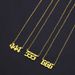 fashion lucky digital pendant 111-999 stainless steel necklace women's all-match clavicle chain ins style accessories_ipsvogv.com