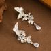 Subtle And Exquisite Design, Long Butterfly Flower Tassel For Women, Light Luxury, High-end Feel, Slimming Face, Silver_ipsvogv.com