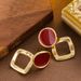 French Light Luxury Elegant Small Fragrant Style Hollow Square Pendant For Women With A Sense Of Luxury, Personalized_ipsvogv.com
