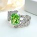 Cao Shi's New Flower Swing Arm Cross Small Fresh Geometric Leaf Design Sense Ring_ipsvogv.com