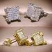 Earrings Copper Micro Inlaid Zircon Square Earstuds Hiphop Jewelry Ring e5764_ipsvogv.com