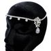 Bridal wedding zircon Hair accessories full diamond water drop pendant Hair chain European and American sparkling crystal headdress Hair chain_ipsvogv.com