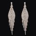 Rhinestone long tassel retro earrings_ipsvogv.com