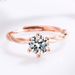 Korean Round 1 Carat Diamond Adjustable Flower Teng Ring Same Style_ipsvogv.com