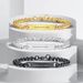 DIY Personalized Engraved Titanium Steel Couple High-Quality Curved Tag Bracelet For Women_ipsvogv.com