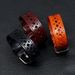Men's Jewelry Cowhide Bracelet Retro Hollow Wide Leather Bracelet Personality Cycling Accessories_ipsvogv.com
